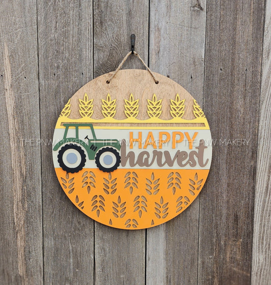 Door Sign - Happy Harvest - 16"