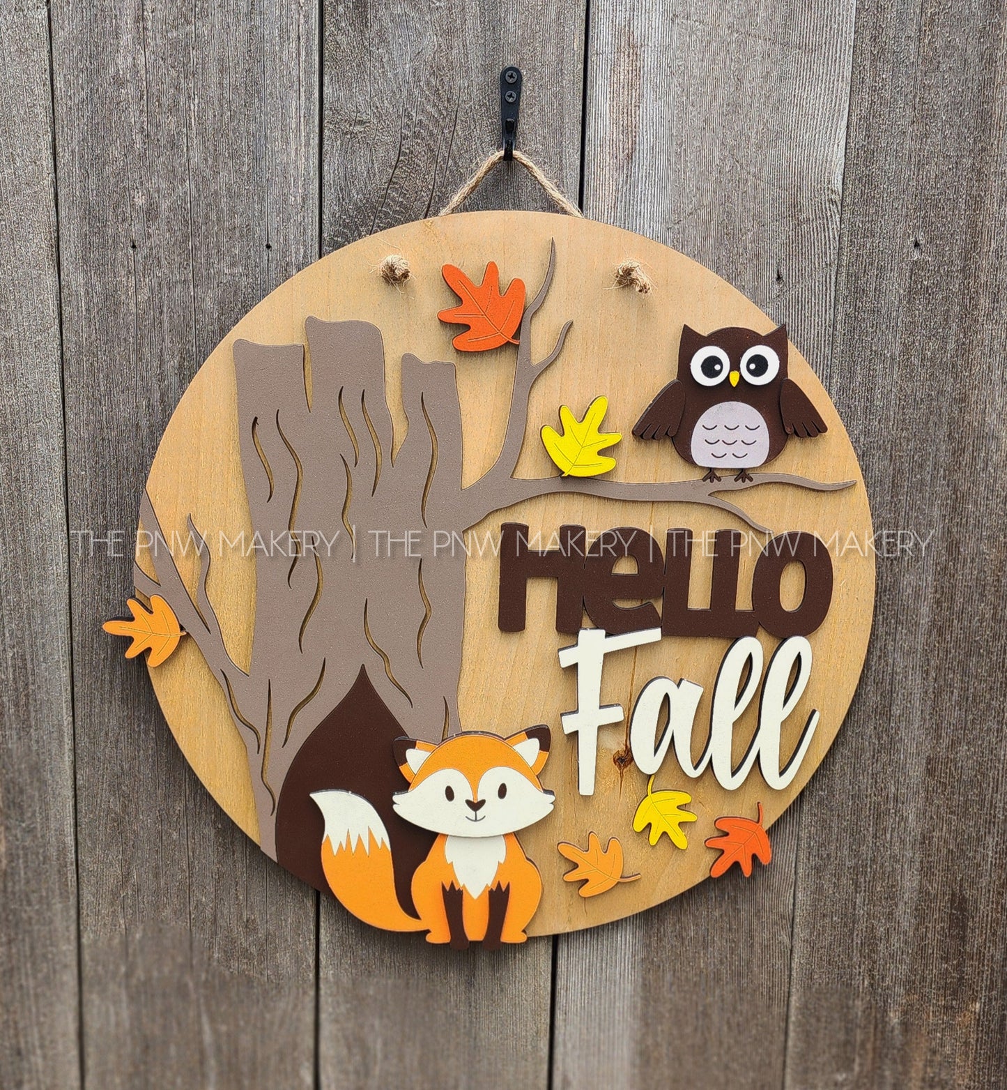 Door Sign - Hello Fall - 16"