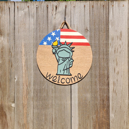 Door Sign - Statue of Liberty - 16"