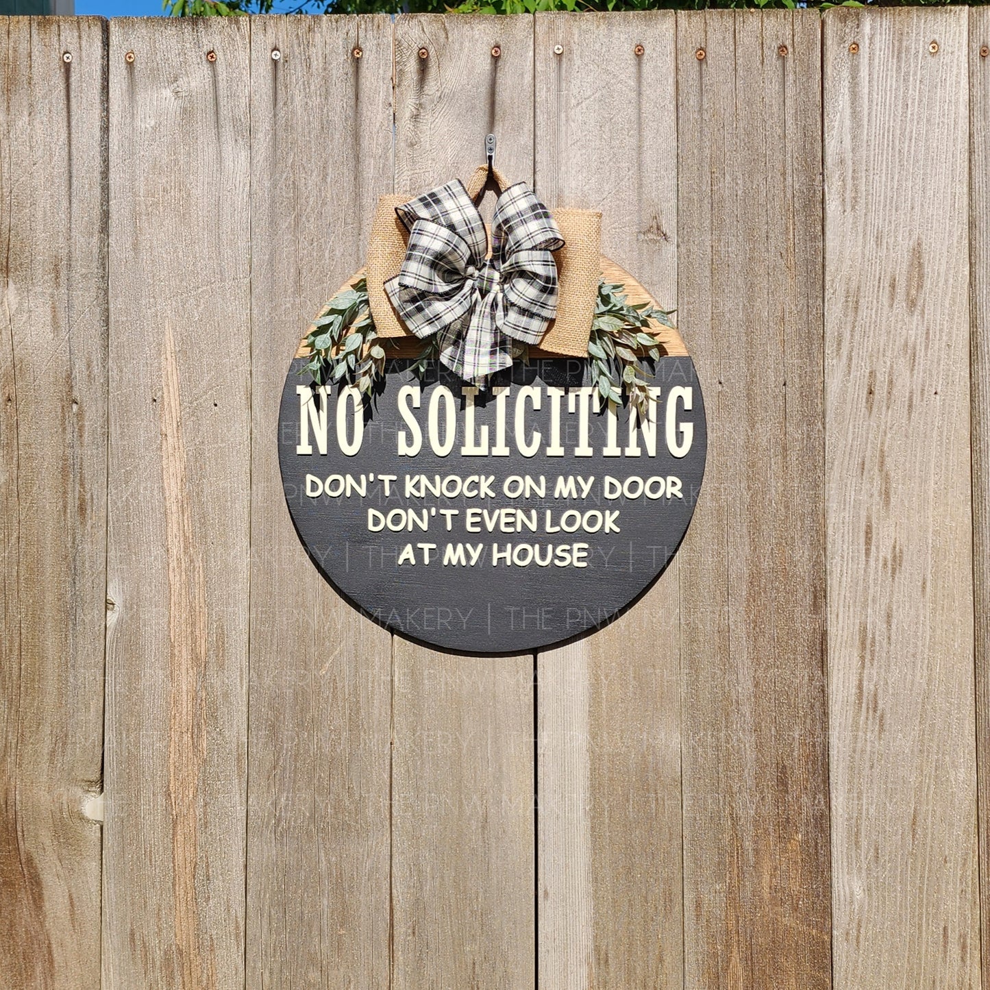 Door Sign - No Soliciting - 16"