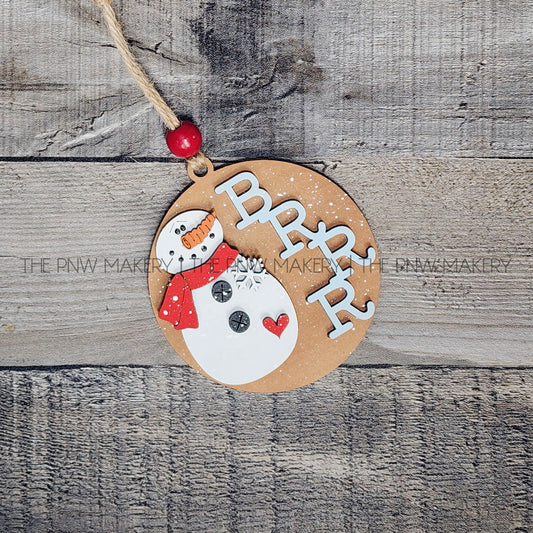 DIY Art Kit - Snowman Ornament