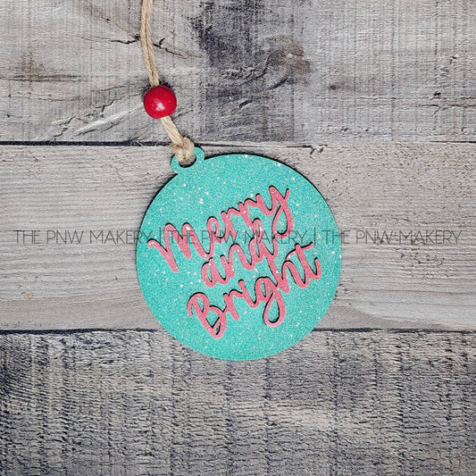 DIY Art Kit - Merry and Bright Ornament