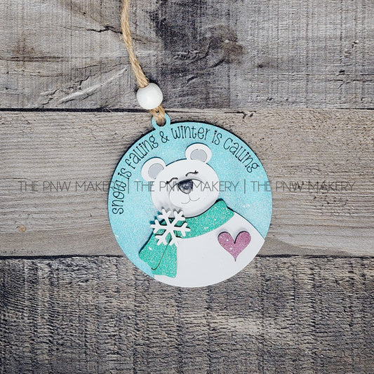 DIY Art Kit - Polar Bear Ornament