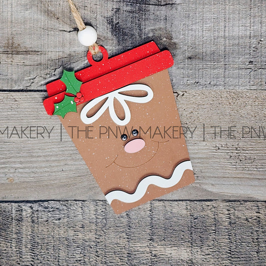 DIY Art Kit - Gingerbread To Go Cup Ornament