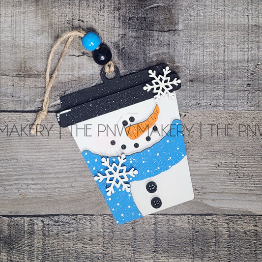 DIY Art Kit - Snowman To Go Cup Ornament