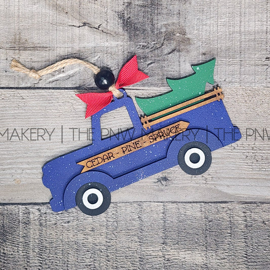 DIY Art Kit - Tree Farm Truck Ornament