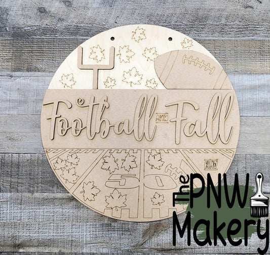 Take and Make - Football and Fall Door Hanger - Level 2