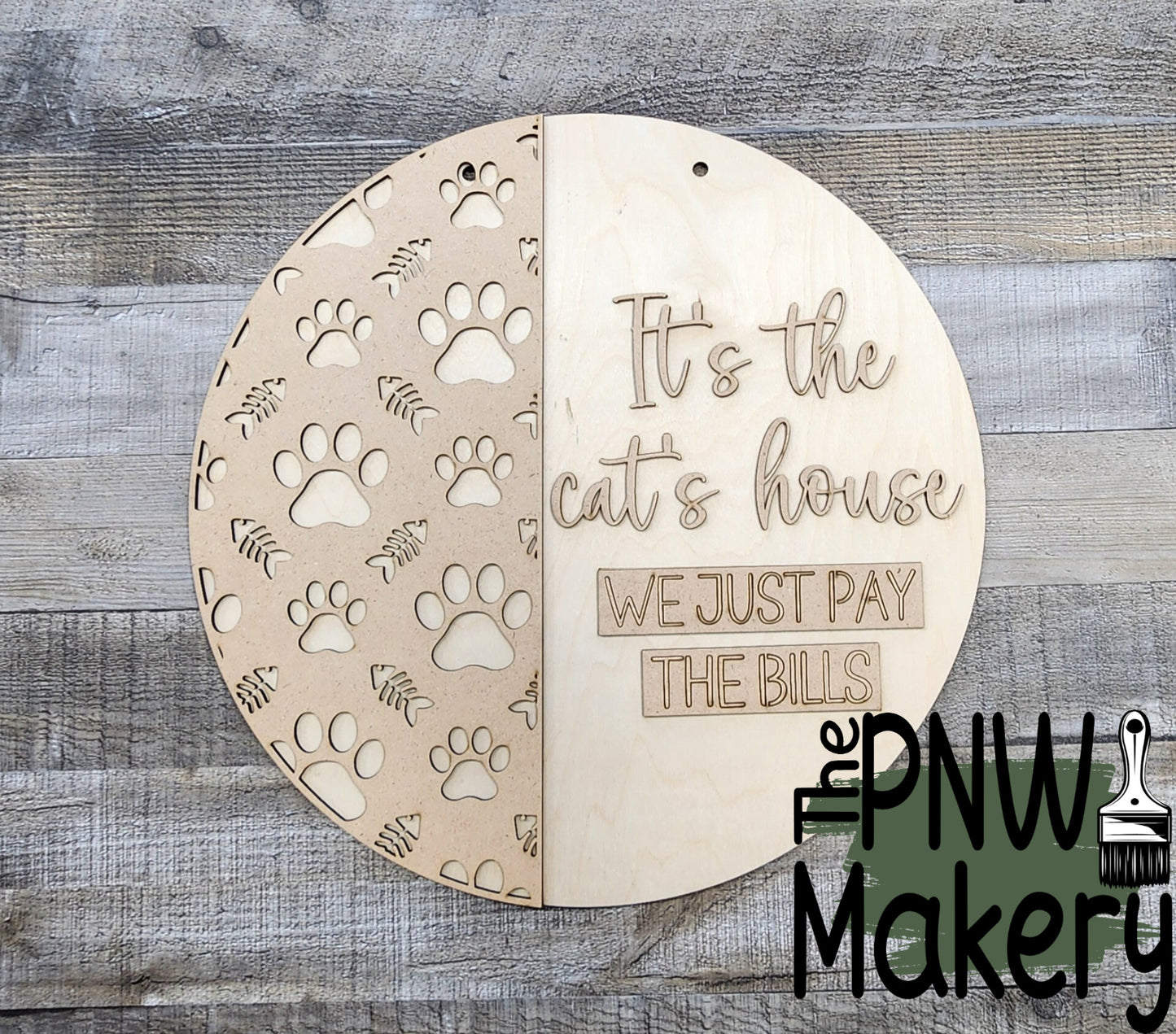 Take and Make - It's The Cats House Door Hanger - Level 1