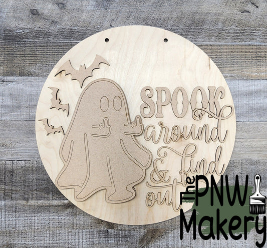 Take and Make - Spook Around and Find Out Door Hanger - Level 2